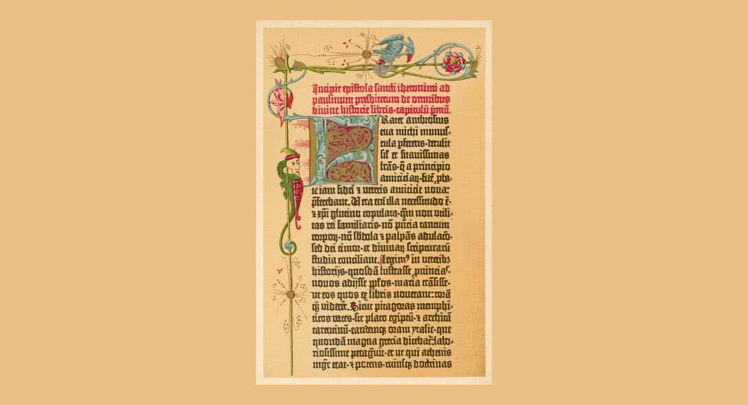Gutenberg - première Bible imprimée sur papier de chanvre